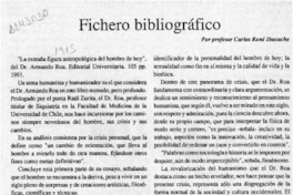 Fichero bibliográfico  [artículo] Carlos René Ibacache.