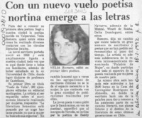 Con un nuevo vuelo poetisa nortina emerge a las letras  [artículo].