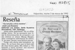 Reseña  [artículo] Mario Tomás Schilling F.