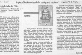 Chile, la copia in-feliz del Edén  [artículo] Deborah Con.