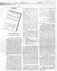 Reivindicación de Gonzalo Rojas