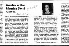 Alfonsina Storni  [artículo] Sara Vial.