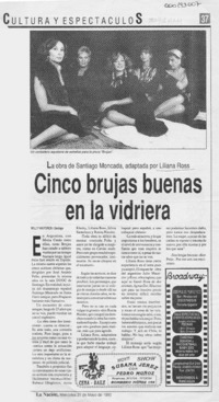 Cinco brujas buenas en la vidriera  [artículo] Willy Nikiforos.