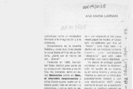 Memorias de una sirena  [artículo] Ana María Larraín.