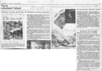 Actualidad cultural  [artículo].