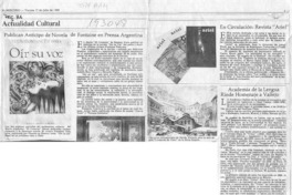 Actualidad cultural  [artículo].