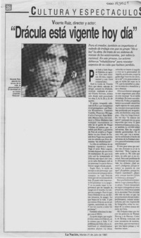 "Drácula está vigente hoy día"