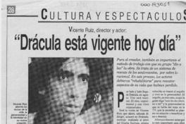"Drácula está vigente hoy día"