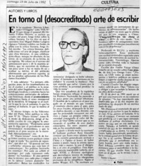 En torno al (desacreditado) arte de escribir  [artículo] Filebo.