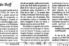 Leonardo Boff  [artículo] Aníbal Edwards.