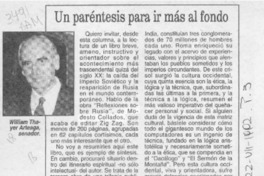 Un paréntesis para ir más al fondo