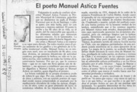 El poeta Manuel Astica Fuentes  [artículo] Raúl Morales Alvarez.