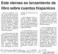 Este viernes es lanzamiento de libro sobre cuentos hispánicos  [artículo].