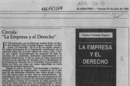 "La empresa y el derecho"  [artículo] A. M. H.