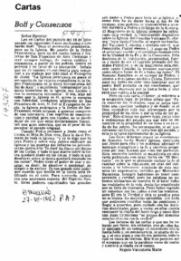 Boff y consensos  [artículo] Régulo Valenzuela Matte.