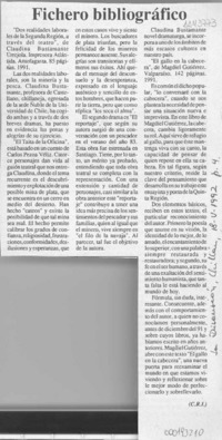 Fichero bibliográfico  [artículo] C. R. I.