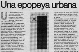 Una epopeya urbana