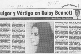 Fulgor y vértigo en Daisy Bennett