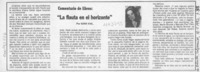 "La flauta en el horizonte"  [artículo] Sara Vial.