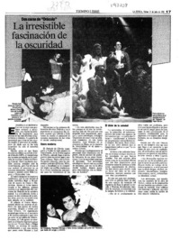 La irresistible fascinación de la oscuridad  [artículo] Pamela Albornoz.