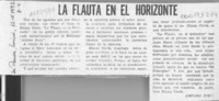 La flauta en el horizonte  [artículo] Amparo Pozo.