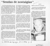 "Sendas de nostalgias"  [artículo] Joaco.