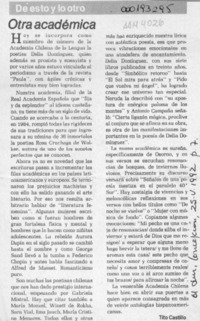 Otra académica  [artículo] Tito Castillo.
