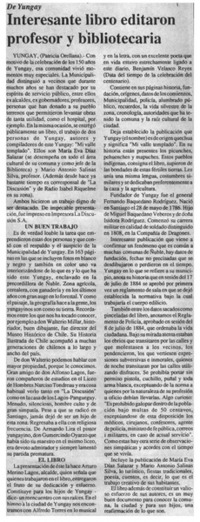 Interesante libro editaron profesor y bibliotecaria