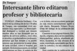 Interesante libro editaron profesor y bibliotecaria