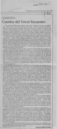 Cuentos del tercer encuentro  [artículo] Magdiel Gutiérrez Pérez.