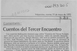 Cuentos del tercer encuentro  [artículo] Magdiel Gutiérrez Pérez.
