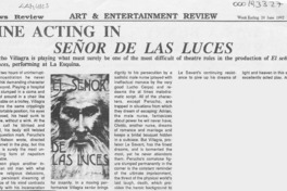 Fine acting in Señor de las luces  [artículo].