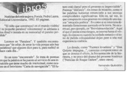 Noticias del extranjero  [artículo] Fernando Quilodrán.