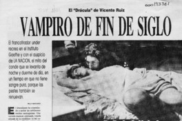 Vampiro de fin de siglo  [artículo] Willy Nikiforos.