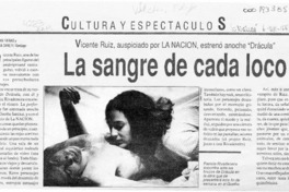 La sangre de cada loco  [artículo] Claudia Daneri [y] Cristián Farías.