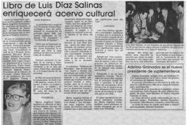 Libro de Luis Díaz Salinas enriquecerá acervo cultural