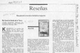 Me contó la gente de la tierra  [artículo] Pedro Mege.