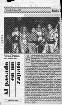 Al pasado en un zapato