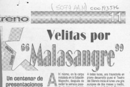 Velitas por "Malasangre"  [artículo].