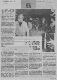 Entre santos y poetas  [artículo].