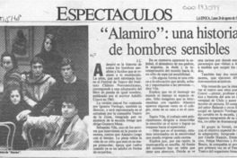 "Alamiro", una historia de hombres sensibles  [artículo] J. L.