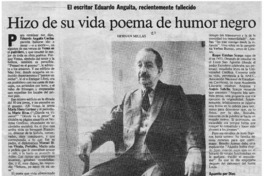 Hizo de su vida poema de humor negro