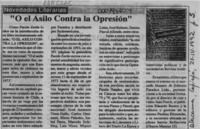 "O el asilo contra la opresión"  [artículo].