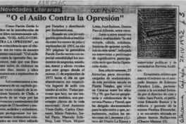 "O el asilo contra la opresión"  [artículo].