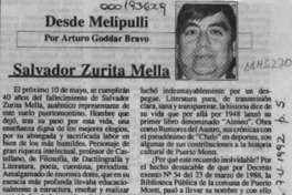 Salvador Zurita Mella  [artículo] Arturo Goddar Bravo.