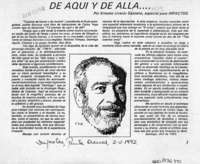De aquí y de allá --  [artículo] Ernesto Livacic Gazzano.