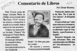 Comentario de libros  [artículo] Omar Monroy.