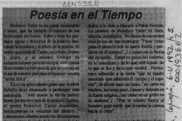 Poesía en el tiempo  [artículo].