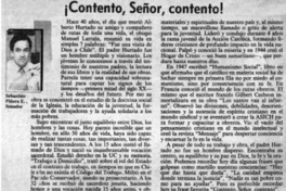 Contento, Señor, contento!