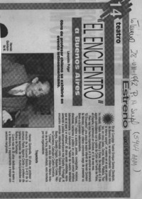 "El encuentro" a Buenos Aires  [artículo] Leopoldo Pulgar.